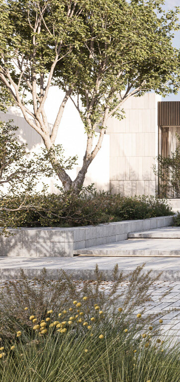 Architectural view from the Al Badiah Palace project