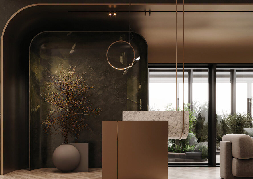 Architectural view from the Al Qassim Drive Thru project