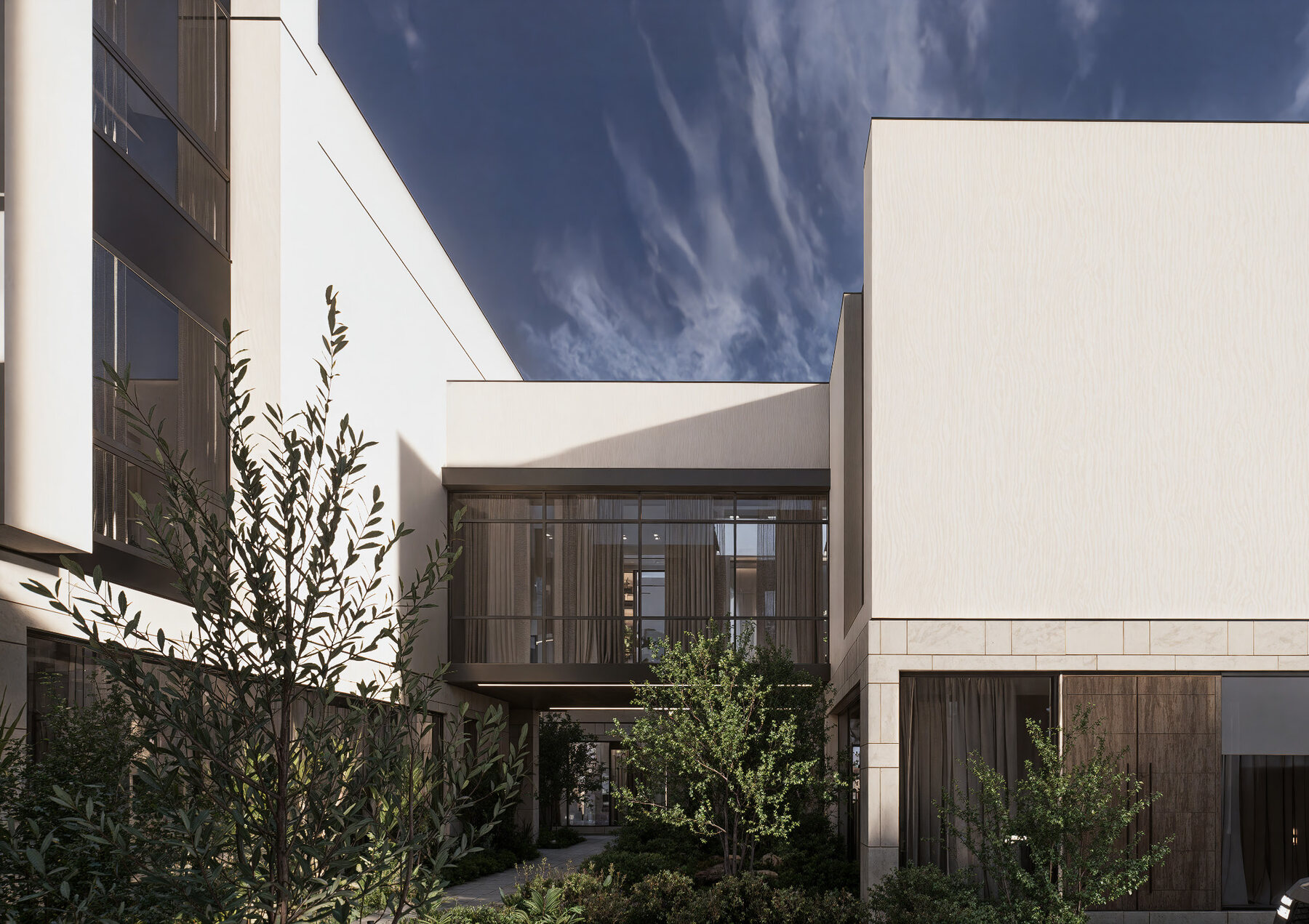Architectural view from the Private Compound project